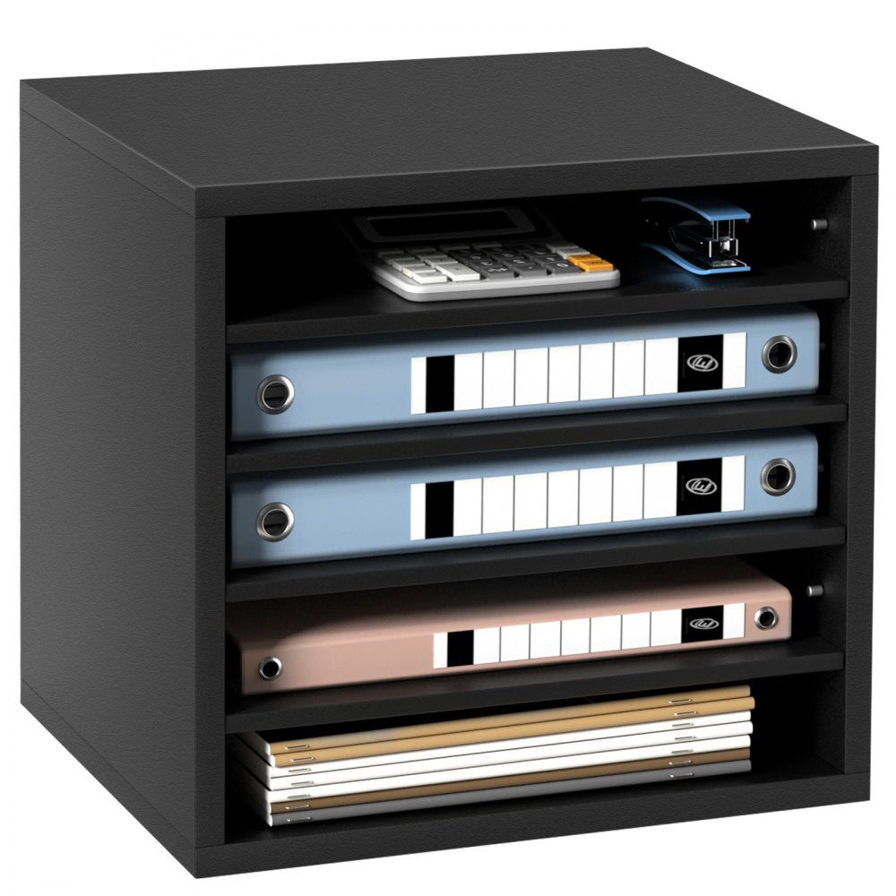 Literature Organizers, 5 Compartments Office Mailbox with Adjustable Shelves