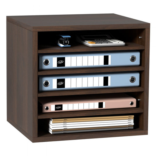 Literature Organizers, 5 Compartments Office Mailbox with Adjustable Shelves