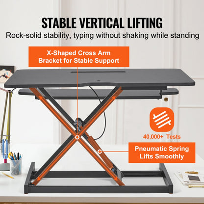 Standing Desk Converter, Two-Tier Stand up Desk Riser